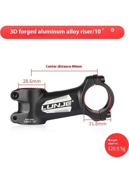 Dağ Bisikleti Gidon Yükseltici Yükseltici Speedway Kısa Gidon 31.8 * 45MM Bisiklet Aksesuarları (Yurt Dışından)