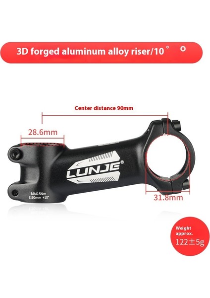 Dağ Bisikleti Gidon Yükseltici Yükseltici Speedway Kısa Gidon 31.8 * 45MM Bisiklet Aksesuarları (Yurt Dışından)