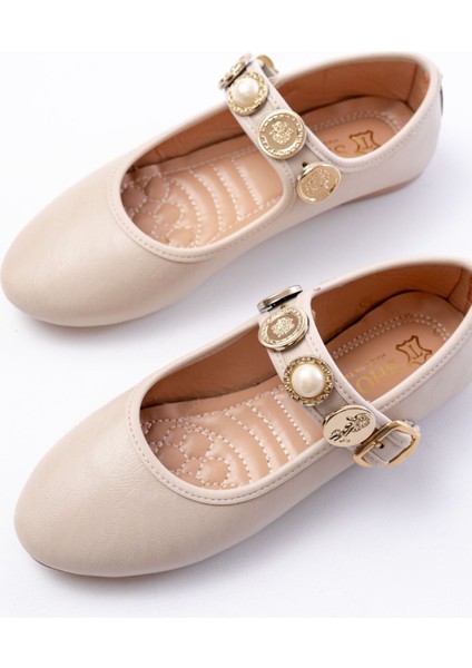 İNF-6363 Taba Baret Tokalı Günlük Bayan Ayakkabı fırsatları