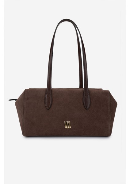 Kadın Deri Bej Süet Omuz Çanta 301 3028 Bn Cnt Y25 Bej Suet