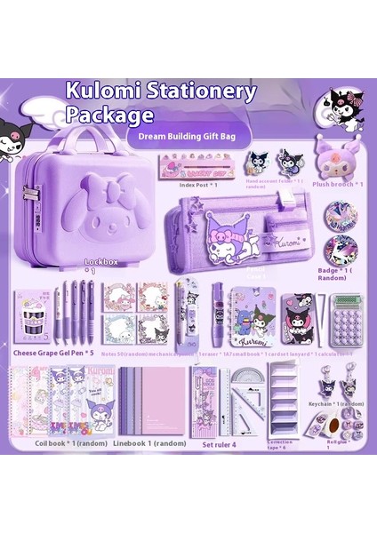 Kuromi Kırtasiye Seti Hediye Kutusu Sanrio Bundle (Yurt Dışından)