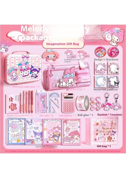 Kuromi Kırtasiye Seti Hediye Kutusu Sanrio Bundle (Yurt Dışından)