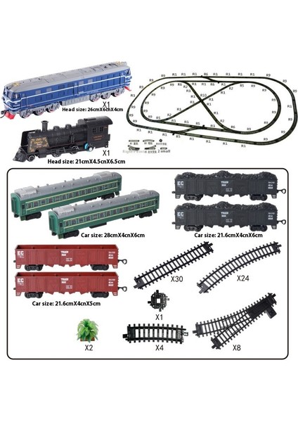 Simülasyon Elektrikli Tren Parça Seti Yüksek Hızlı Tren Oyuncak Modeli (Yurt Dışından)
