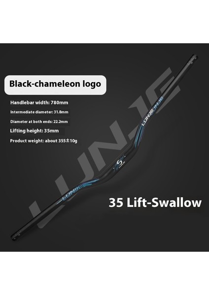 Bisiklet Gidonu Dağ Bisikleti Gidonu 720/780MM70 Kaldırma Gidonu Cross Plus Uzun Açılı Kırlangıç Gidon (Yurt Dışından)