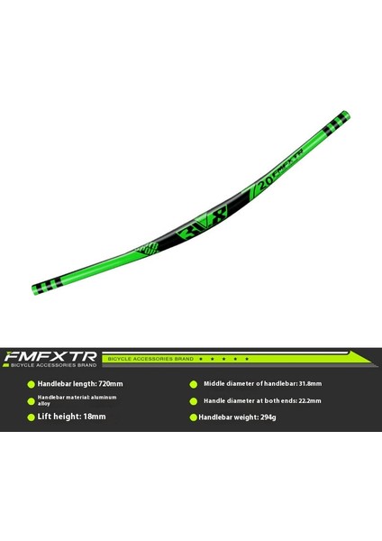 Bisiklet Gidonu Dağ Bisikleti Gidonu Alüminyum Kırlangıç Gidon 720/780MM Gidon Çapraz Sürme Aksesuarları (Yurt Dışından)