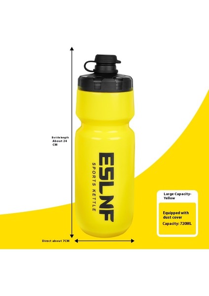 Bisiklet Su Şişesi Spor Su Şişesi Dağ Bisikleti Sporları Toz Kapaklı Pc Plastik Su Şişesi Bisiklet Ekipmanları (Yurt Dışından)