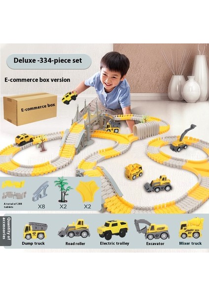 Yeni Lüks Elektrikli Parça Oyuncaklar Mühendislik Araba Tren Çocuk Eğitici Oyuncaklar (Yurt Dışından)