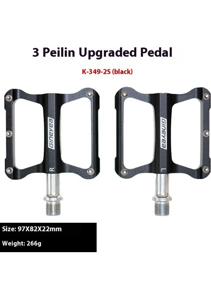 Bisiklet Pedallarıaluminyum Alaşımlı Ultra Hafif Kaymaz Üniversal Dağ Bisikleti Pedalları Bisiklet Aksesuarları (Yurt Dışından)