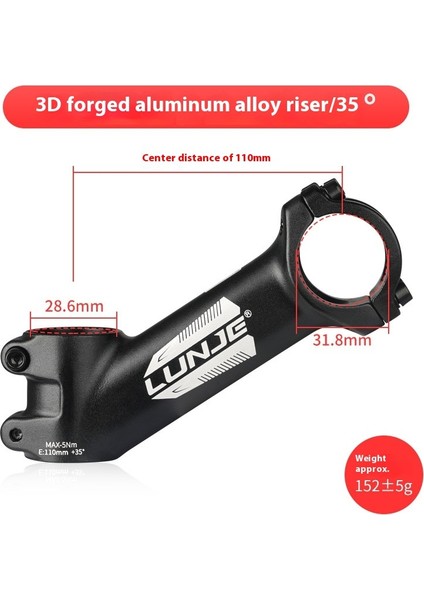 Dağ Bisikleti Gidon Yükseltici Yükseltici Speedway Kısa Gidon 31.8 * 45MM Bisiklet Aksesuarları (Yurt Dışından)