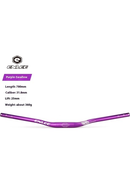 Bisiklet Gidonu Dağ Bisikleti Gidonu Alüminyum Kırlangıç Gidon 720/780MM Gidon Çapraz Sürme Aksesuarları (Yurt Dışından)