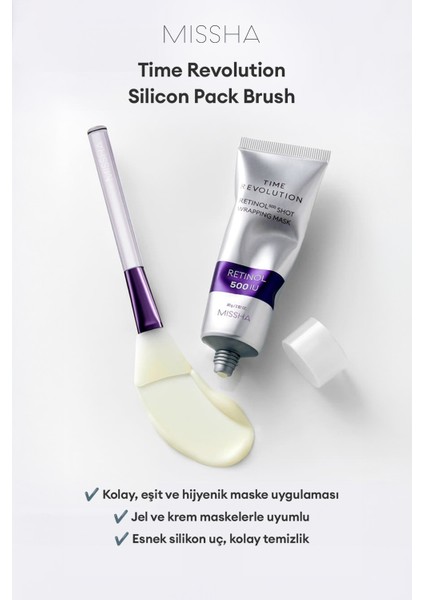 Silikon Yapılı Maske Uygulama Fırçası Time Revolution Silicon Pack Brush modelleri