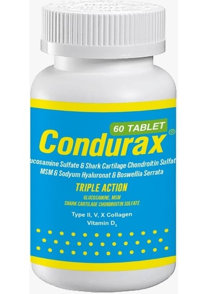 Condurax Glucosamine Shark Cartilage 60 Tablet
