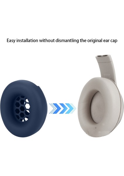 Beats Studio Pro Için Silikon Kapak Kulak Yastığı Kulak Yastığı (Siyah) (Yurt Dışından)