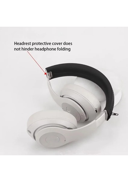 Beats Studio Pro Kulaklıklar Için Silikon Kafa Bandı Kapağı Kafa Bandı Kapağı Bej (Yurt Dışından)