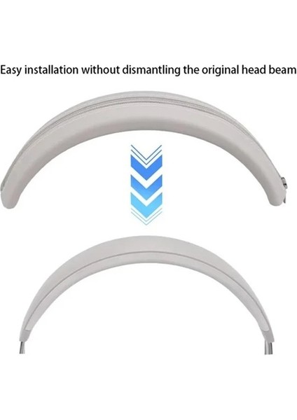 Beats Studio Pro Kulaklıklar Için Silikon Kafa Bandı Kapağı Kafa Bandı Kapağı Koyu Mavi (Yurt Dışından)