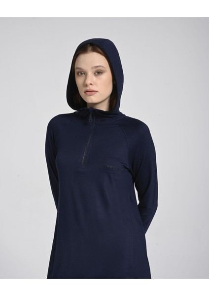 Kapüşonlu Rayon Aktif Sweat