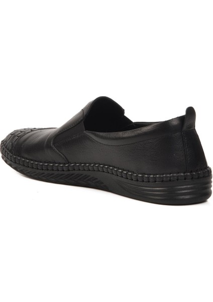 04132 Z Siyah Deri Kadın Günlük Ayakkabı fırsatları