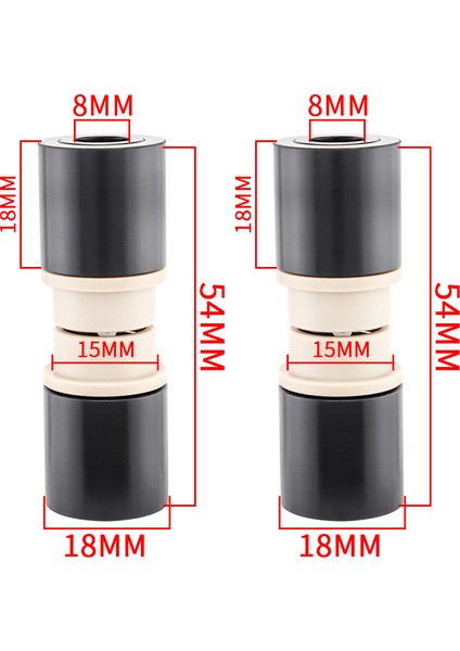 54MM-2 Tarzı Muqzı Mtb Arka Şok Mafsalı Iç Çap 8mm Dağ Bisikleti Şok Emici Montaj Parçaları (Yurt Dışından)