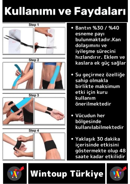 Premium Hızlı Etki Kas Bel Bacak Kol Boyun Sırt Omuz Karın Kalça Spor 5 Metre Isı Bandı Siyah modelleri