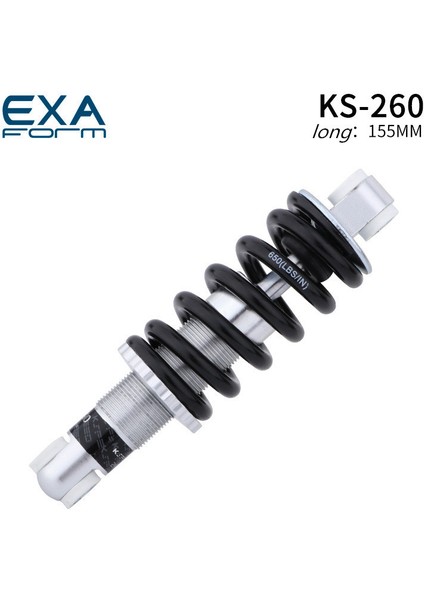 KS260 155MM Stili 650LBS Süspansiyon Arka Bladder Yumuşak Kuyruk Dağ Bisikleti Şok Emici Yayı (Yurt Dışından)