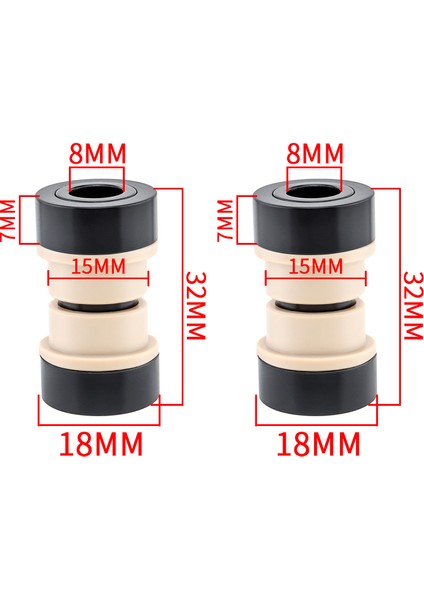 32MM-2 Tarzı Muqzı Mtb Arka Şok Burcu Bisiklet Arka Süspansiyon Şok Emici Du Burcu Id Od (Yurt Dışından)