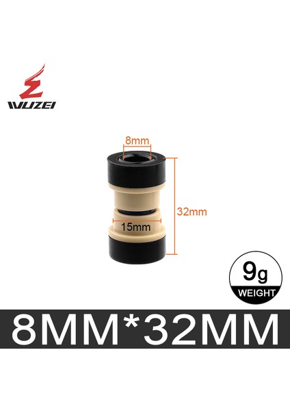 8X32MM Tarzı Mtb Arka Şok Emici Yatağı 8xmm Alüminyum Alaşım Bisiklet Du Yüzük Fox Rockshox Için (Yurt Dışından)