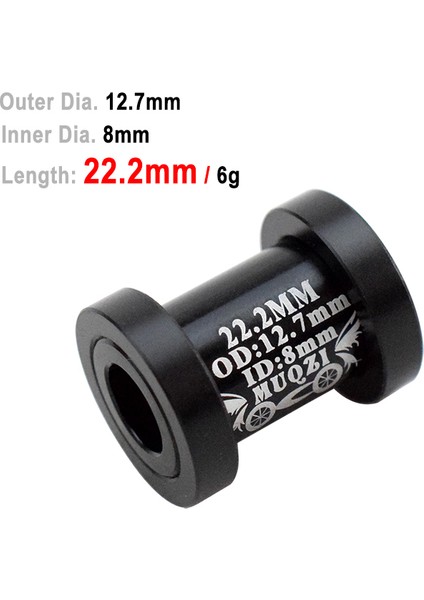 12,7X8X22,2 mm Stili Al Alaşım Bisiklet Arka Şok Emici Mafsalı Mtb Dağ Bisikleti Arka Şok Eğilme Noktası Kılıfı Adaptörü 12.7xmm (Yurt Dışından)