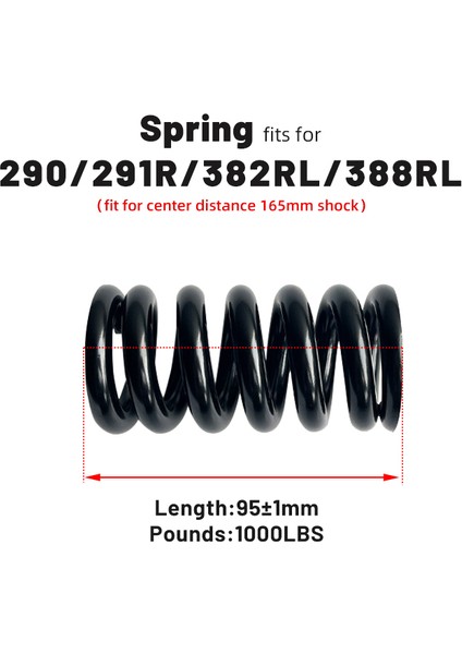 95MM-250LBS Stili Dağ Bisikleti Için Ayarlanabilir Süspansiyonlu kg Exa Form Hidrolik Yaylı Arka Şok Emici (Yurt Dışından)