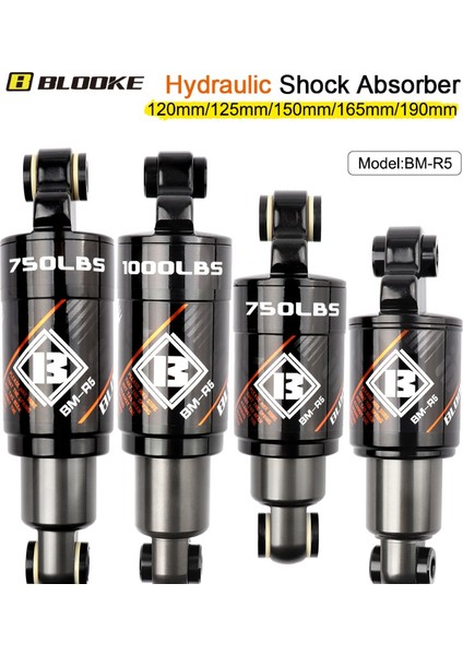 150 mm 1000 Lbs Stili Blooke Bisiklet Arka Hava Amortisörü Elektrikli Scooter Amortisörü Dağ Bisikleti Yağ Yaylı Amortisör M365 Kugoo M5 M4 (Yurt Dışından) fiyatları