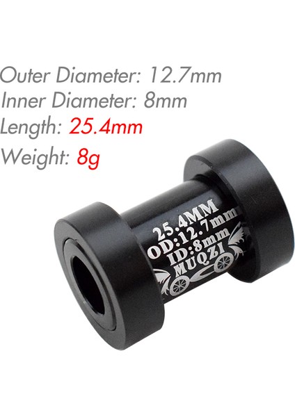 12,7X8X25,4 mm Stili 15 Model Dağ Bisikleti Arka Şok Adaptör Eğilim Noktası Burç Al Tam Süspansiyonlu Mtb Bisiklet Arka Emiciler Burçlama (Yurt Dışından)