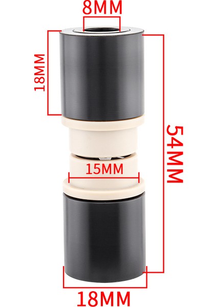 54MM Tarzı Mtb Arka Şok Büyüğü Bisiklet Arka Süspansiyon Şok Emici Du Büyüğü Id Od Aksesuarları (Yurt Dışından)