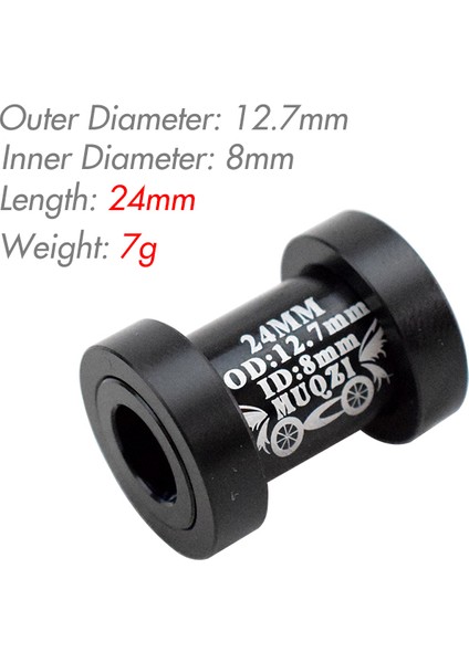 12,7X8X24MM Tarzı 15 Model Dağ Bisikleti Arka Şok Adaptör Eğilim Noktası Burç Al Tam Süspansiyonlu Mtb Bisiklet Arka Emiciler Burçlama (Yurt Dışından)