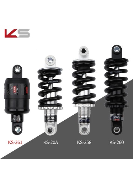 KS-260 150-850 Siyah Stil Ks Yaylı Amortisör Dağ Bisikleti Arka Şoklar mm Katlanabilir Bisiklet Elektrikli Scooter Şok Emici (Yurt Dışından) fiyatları