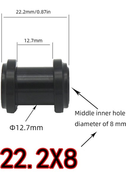 8MMX24MM Tarzı Mtb Bisiklet Arka Şok Yatağı Takımı Alüminyum Fox Rockshox Mtb Yol Bisikleti Şok Emicileri Için Soket (Yurt Dışından) fiyatları