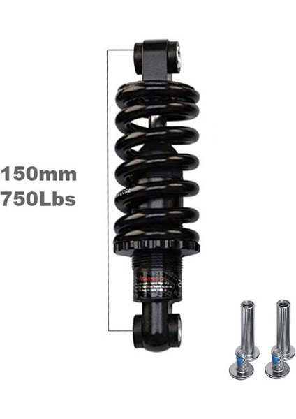 150 mm 750 Lbs Tarzı Attlvtu Dağ Bisikleti Elektrikli Bisiklet Tekerlekli Sandalye Mtb Bisiklet Arka Şok Emici Bobinli Yay Süspansiyonu (Yurt Dışından)