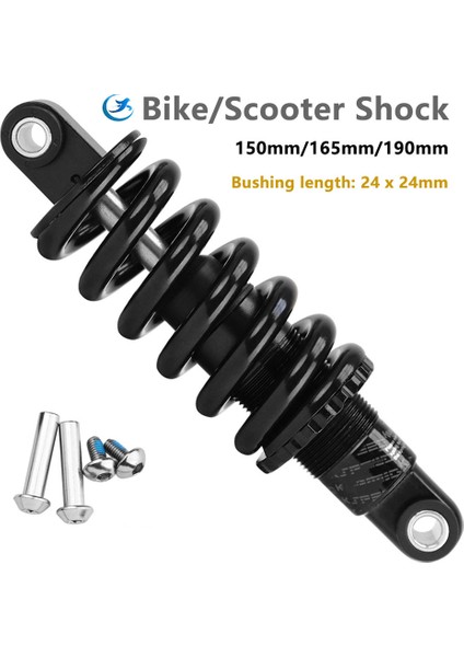 150 mm 750 Lbs Tarzı Attlvtu Dağ Bisikleti Elektrikli Bisiklet Tekerlekli Sandalye Mtb Bisiklet Arka Şok Emici Bobinli Yay Süspansiyonu (Yurt Dışından)