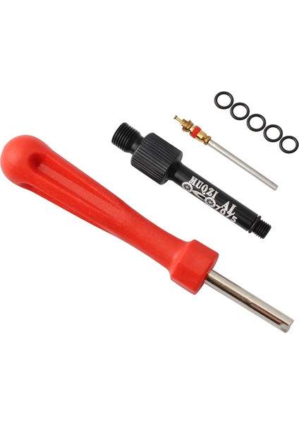 Siyah Stil Muqzı Mtb Bisiklet Arka Şok Emici Vana Çekirdek Adaptörü Süspansiyon Parçaları Tamir Araçları Anti-Sızdırmazlık Alüminyum Alaşımlı Dönüştürücü (Yurt Dışından)