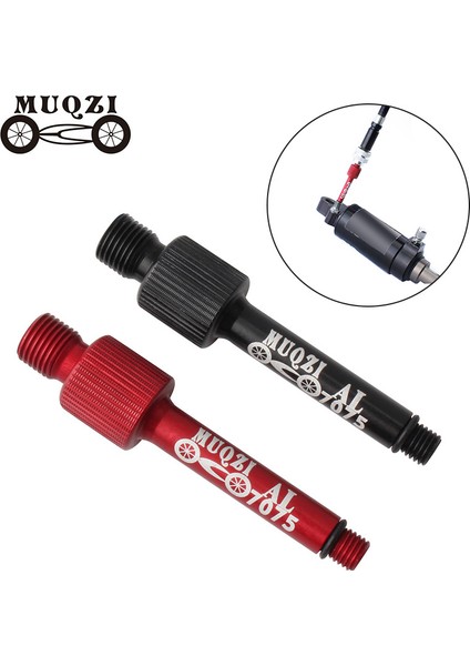 Siyah Stil Muqzı Mtb Bisiklet Arka Şok Emici Vana Çekirdek Adaptörü Süspansiyon Parçaları Tamir Araçları Anti-Sızdırmazlık Alüminyum Alaşımlı Dönüştürücü (Yurt Dışından) modelleri