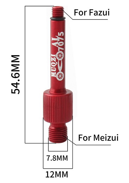 Siyah Stil Muqzı Mtb Bisiklet Arka Şok Emici Vana Çekirdek Adaptörü Süspansiyon Parçaları Tamir Araçları Anti-Sızdırmazlık Alüminyum Alaşımlı Dönüştürücü (Yurt Dışından) fırsatları