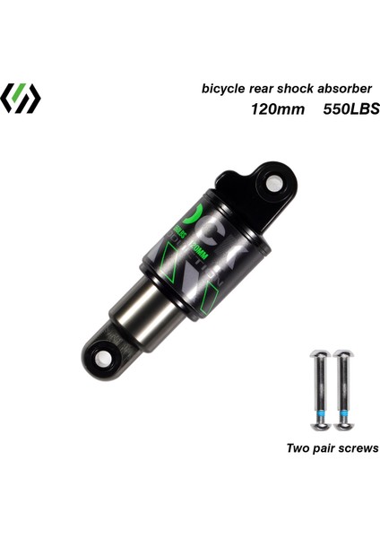 120MM-550LBS Stili Bisiklet Arka Şok Emici, Bisiklet Hidrolik Şok Emicileri, Süspansiyon Dropship (Yurt Dışından)