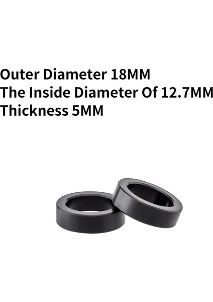 12,7-5 mm Stili Muqzı Dağ Bisikleti Arka Şok Muhafaza Contası Iç Çaplı Spacer Bisiklet Şok Emici Conta Yıkama Montaj Parçaları (Yurt Dışından)