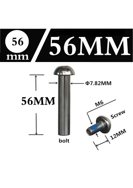 56MM 1 Adet Stil M6 ve Φ8* Scooter Paten Bisiklet Bisiklet Şok Emiciler Somun ve Civata Vida Aksesuarları (Yurt Dışından)