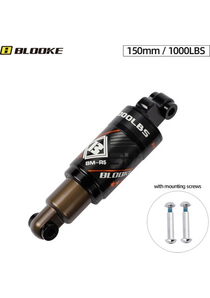 150 mm 1000 Lbs Stili Blooke Bm-R5 Hidrolik Arka Ön Amortisörler Tb Bisiklet Kindshock Dağ Bisikleti M365 Kugoo Scooter (Yurt Dışından)
