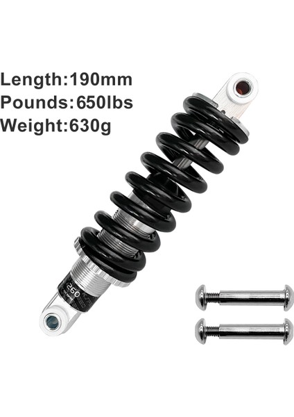 260-190-650LBS Stili Exa Form 260 Bisiklet Arka Şok Emici Lityum Elektrikli Bisiklet Yükseltilmiş Ultimate Scooter Arka Şok Emici (Yurt Dışından)