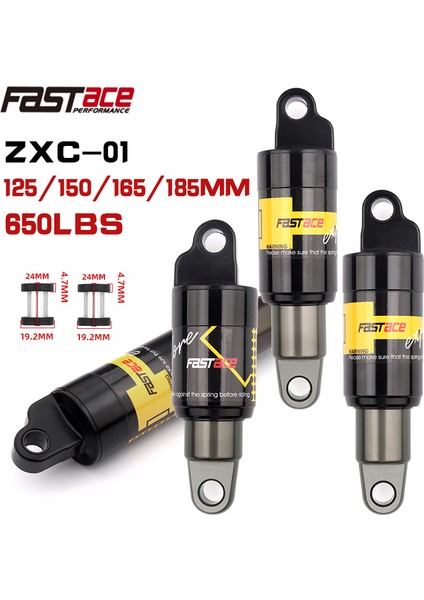 165X650LBS Stili Dağ Bisikleti Arka Şok Emici mm Elektrikli Scooter Şok Emici Hidrolik Yay Şok Emici (Yurt Dışından) fiyatları