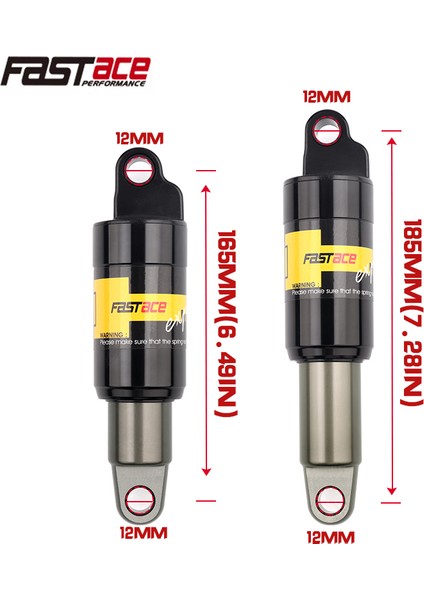 165X650LBS Stili Dağ Bisikleti Arka Şok Emici mm Elektrikli Scooter Şok Emici Hidrolik Yay Şok Emici (Yurt Dışından) fırsatları