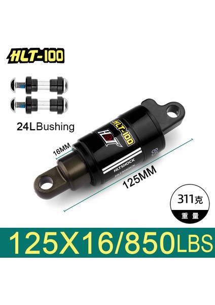 125X850LBS Stili HLT-100 Mtb Elektrikli Kar Bisikleti Arka Amortisör mm Dağ Bisikleti Yağ Yay Şok Lbs Bisiklet Parçaları (Yurt Dışından)