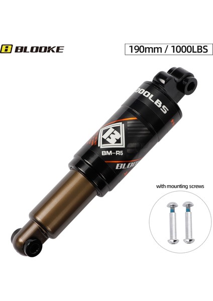 190 mm 1000 Lbs Stili Blooke Bm-R5 Hidrolik Arka Ön Amortisörler Tb Bisiklet Kindshock Dağ Bisikleti M365 Kugoo Scooter - (Yurt Dışından)