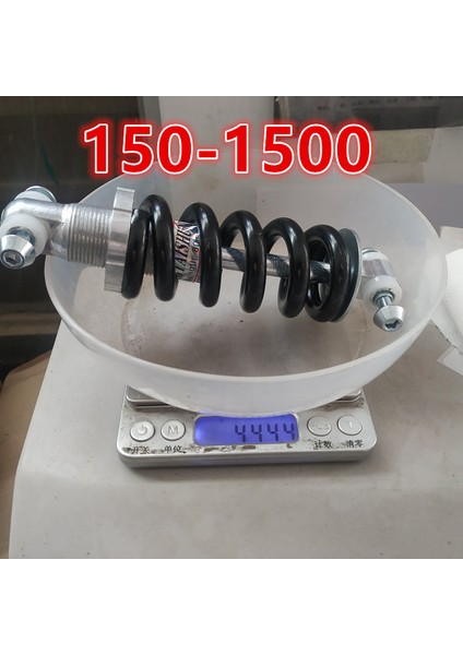 Siyah 150MM-1500 Tarzı Mtb Dağ Bisikleti Metal Arka Süspansiyon Tamponu Yay Şok Emici Bisiklet Parçaları Arka Şok mm Lbs (Yurt Dışından)