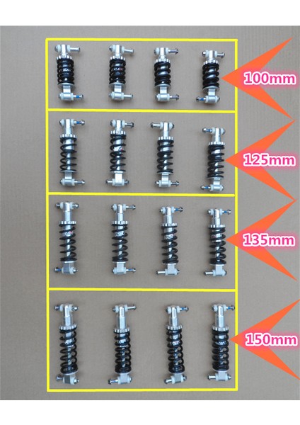 No.4 Stili Elektrikli Bisiklet Arka Şok Emici Süspansiyon Modelleri Küçük Amortisör Bisiklet Şok Emici Aksesuarlar Cr-2 (Yurt Dışından) modelleri
